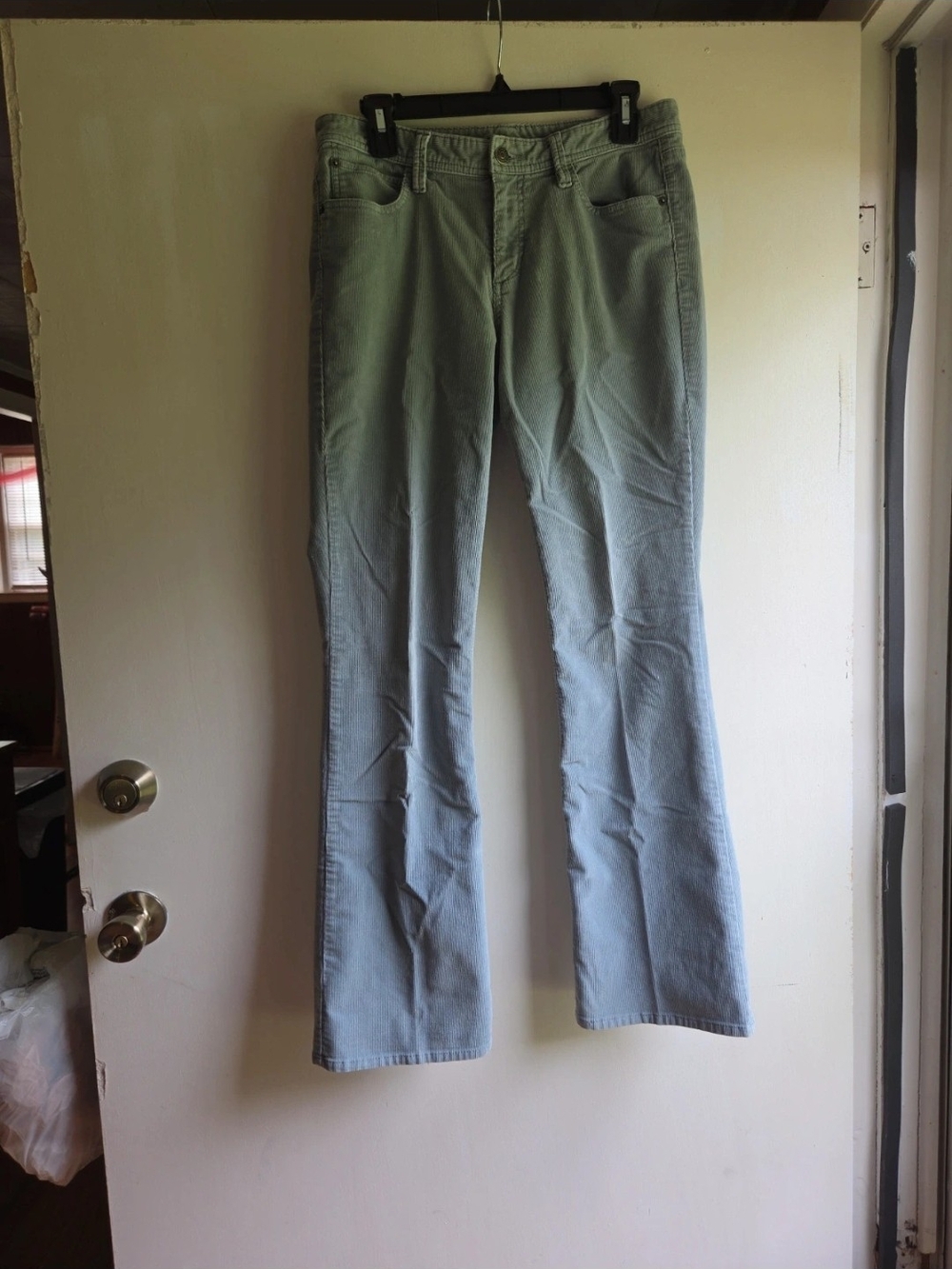 Eddie Bauer Light Green Flared Pants